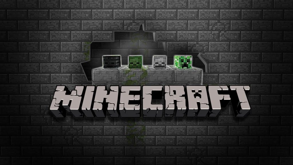 Negro un ladrillo fondos de pantalla de Minecraft