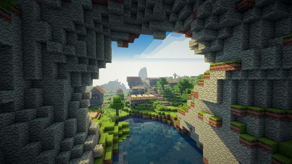 Minecraft Cueva fondos de pantalla hd