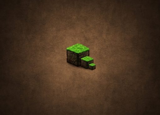 Bloques de tierra fondos de pantalla de Minecraft