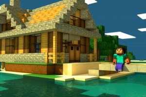 Casa de Minecraft Fondo de pantalla