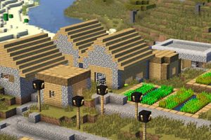 Pueblos y Portal a Borde Semilla de Minecraft