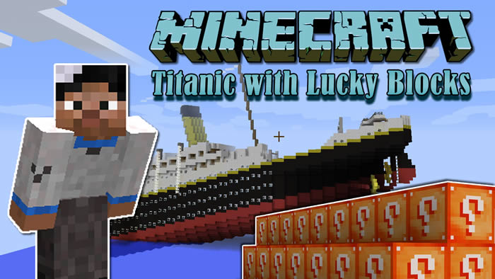 Minecraft Noob en el Titanic con Lucky Blocks