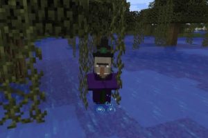 Semilla de Bruja Hut en el pantano para Minecraft