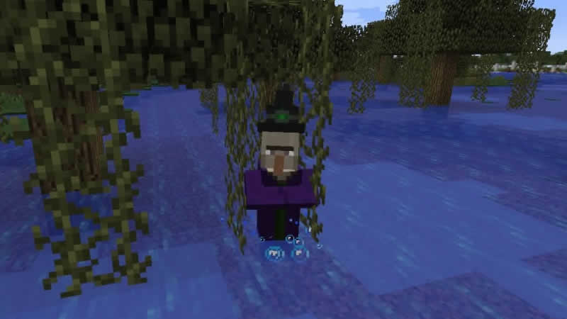 Semilla de Bruja Hut en el pantano para Minecraft