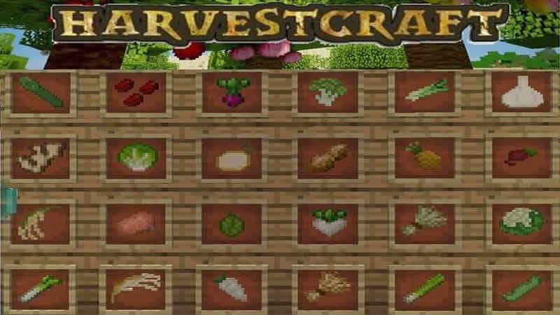 HarvestCraft Mod para Minecraft