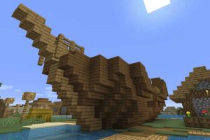 Semilla de Barco hundido en el pueblo para Minecraft