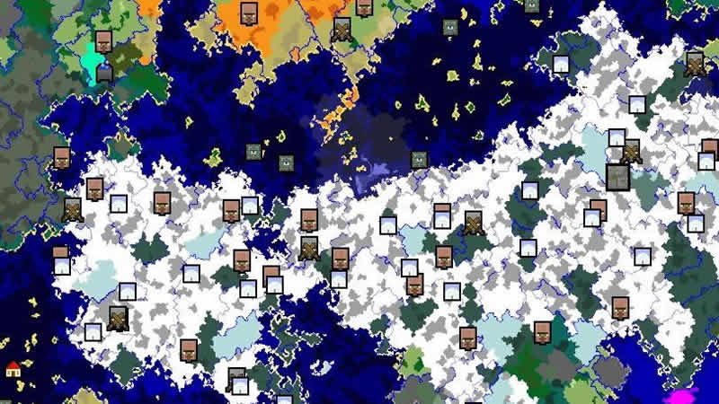 Enorme semilla de bioma de invierno para Minecraft