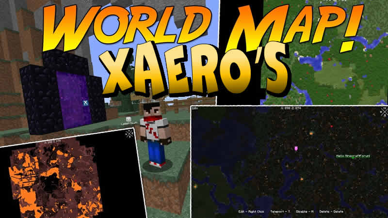 Xaero's World Map Mod para Minecraft