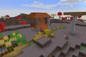 Semilla de Pueblo del bioma de hongos para Minecraft