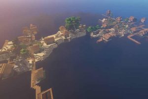 Semilla de Aldea de zombis y aldeanos para Minecraft