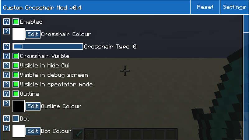 Custom Crosshair Mod Captura de pantalla 3