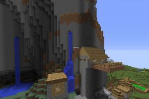 Semilla de la aldea de la cascada para Minecraft