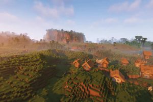 Semilla de Aldea Rodeada de Hermosa Selva para Minecraft