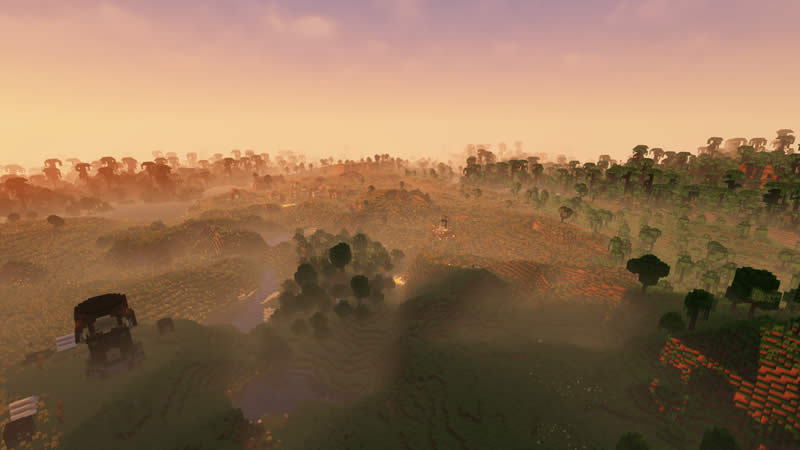 Semilla de Aldea Rodeada de Hermosa Selva Captura de pantalla