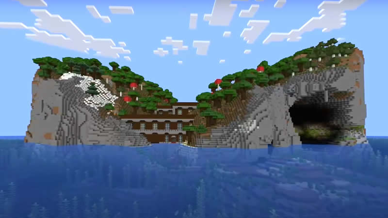 Semilla de Mansión Entre Dos Islas para Minecraft
